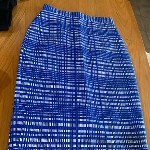Banana Republic Electric Blue Plaid Skirt-Size 8